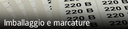 imballaggio e marcature